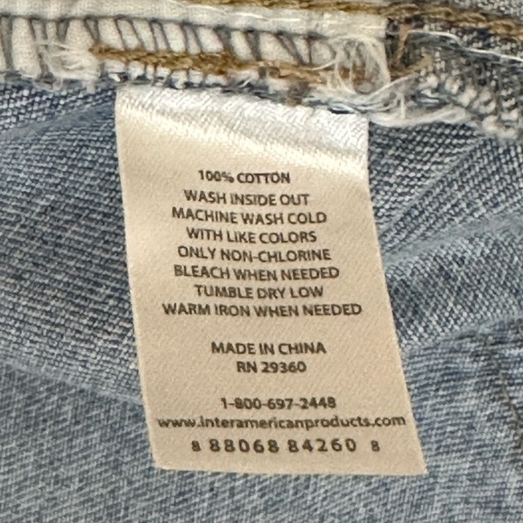 Womens Dip 6 Small Skirt Denim Jean Jeans Faded Navy Blue Straight Distressed - Picture 10 of 10